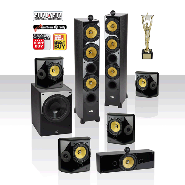 T3-7.1-UL, 7.1 THX Speaker System, Theatre & Cinema, Crystal Audio, Crystal Acoustics, Affordable High-End